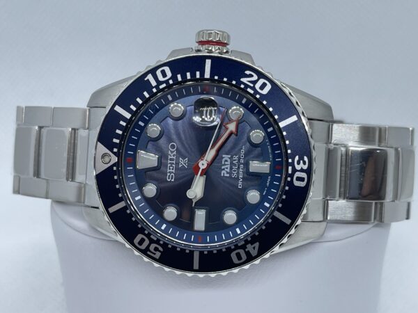 Seiko Special Edition Prospex PADI Solar Diver's Stainless Steel Bracelet Men's Watch (Model: SNE549) - Image 5