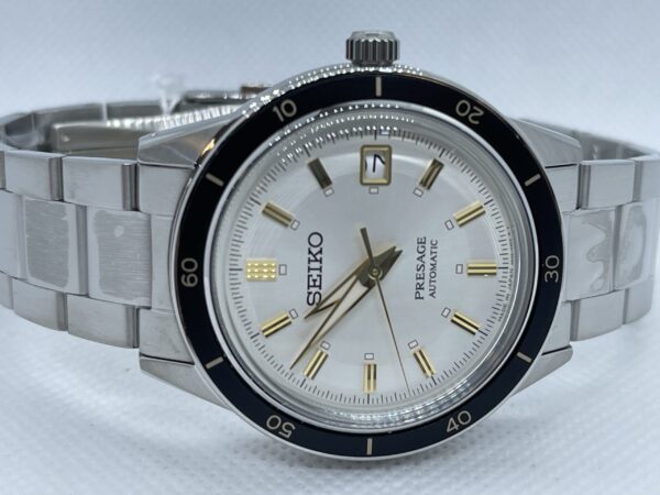 Seiko Presage Automatic Stainless Steel Bracelet Ivory Dial Men's Watch (Model:SRPG03) - Image 2