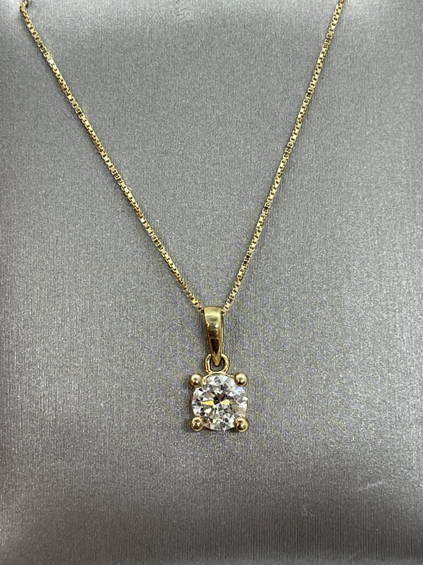 10K Yellow Gold Diamond Necklace