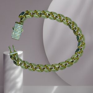 10K Gold Semi-Solid Fancy Link Bracelet