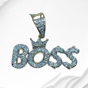 10K Yellow Gold Diamond Boss Pendant