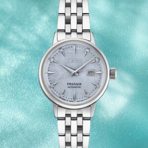 Seiko Presage Diamond Cocktail Time Automatic SS Bracelet Ladies Watch (Model: SRE007)