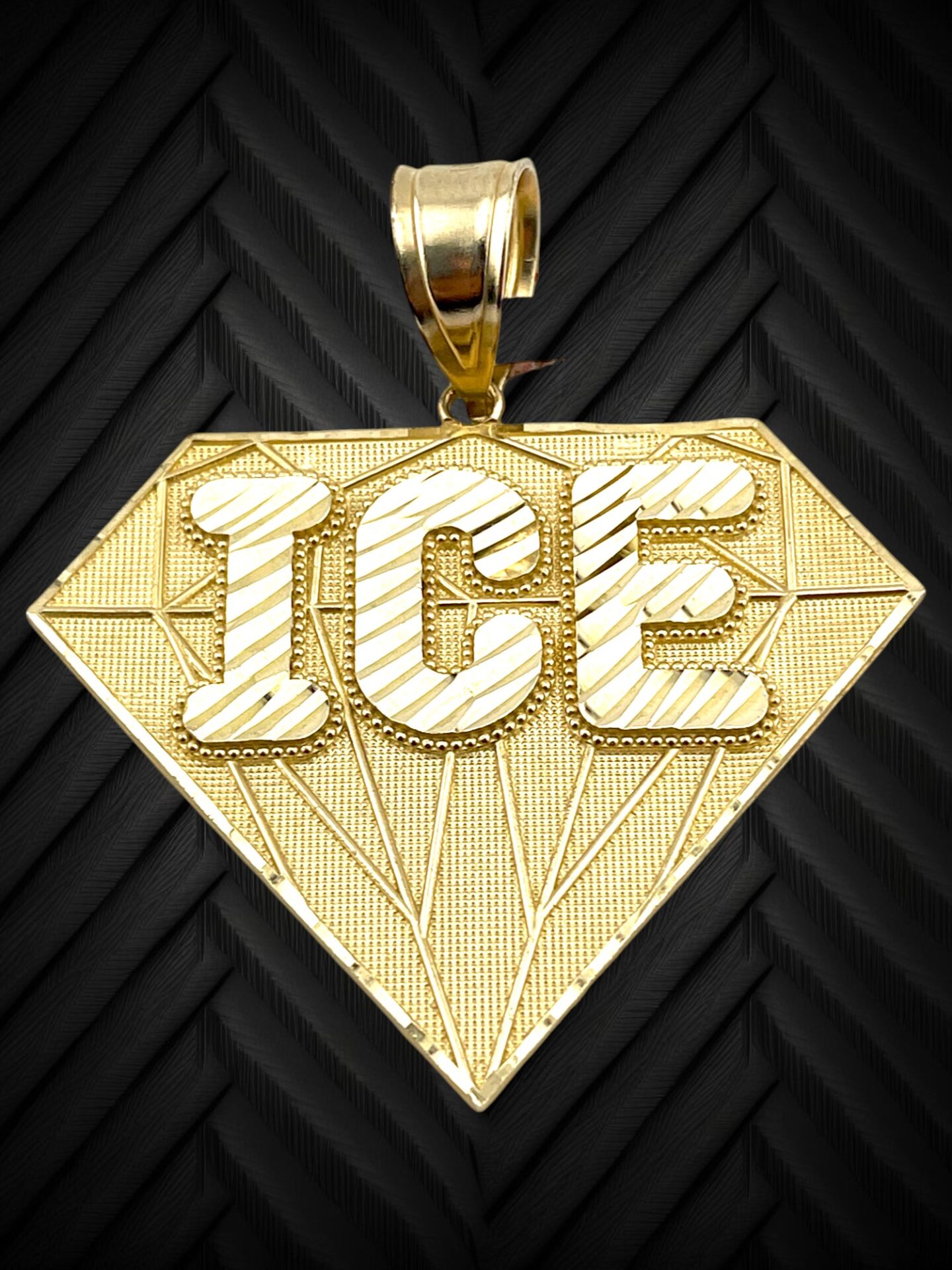 10K Yellow Gold ICE Pendant.