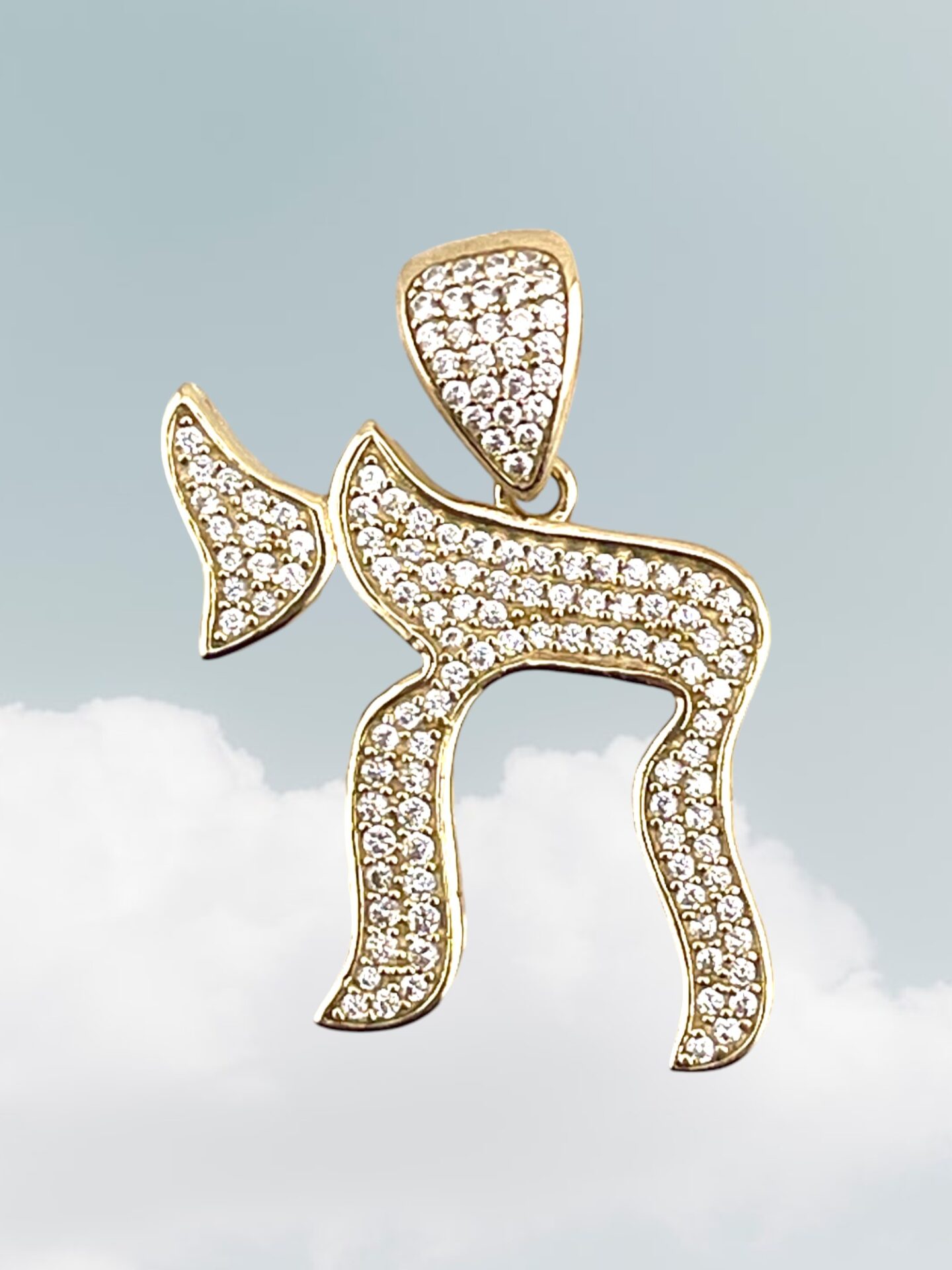 10K Yellow Gold Chai Pendant