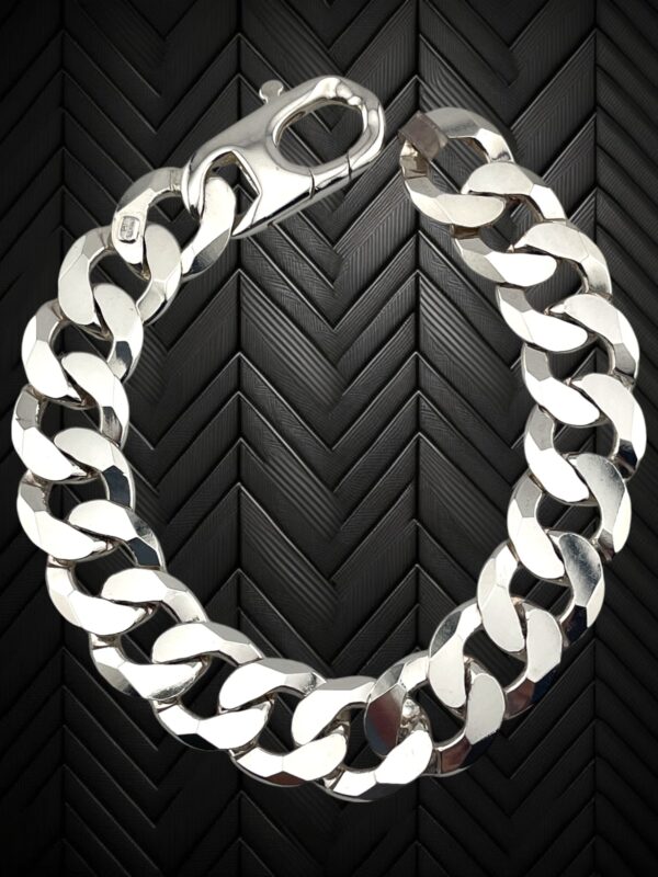 925 Sterling Silver Cuban Link Bracelet For Men