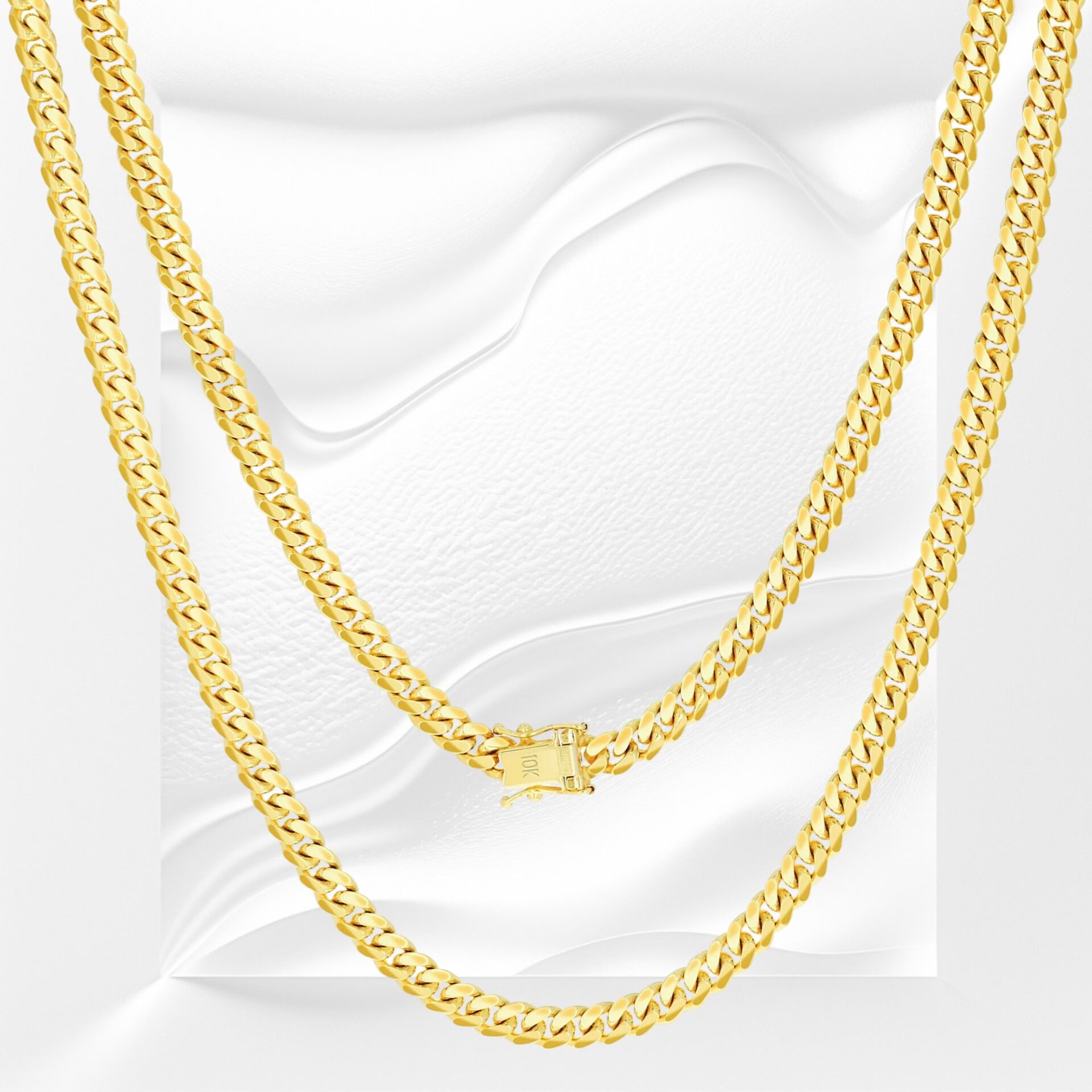 10K Yellow Gold Miami Cuban Chain 5mm 24''