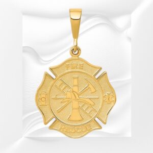 10K Yellow Gold  Fire Fighter Charm