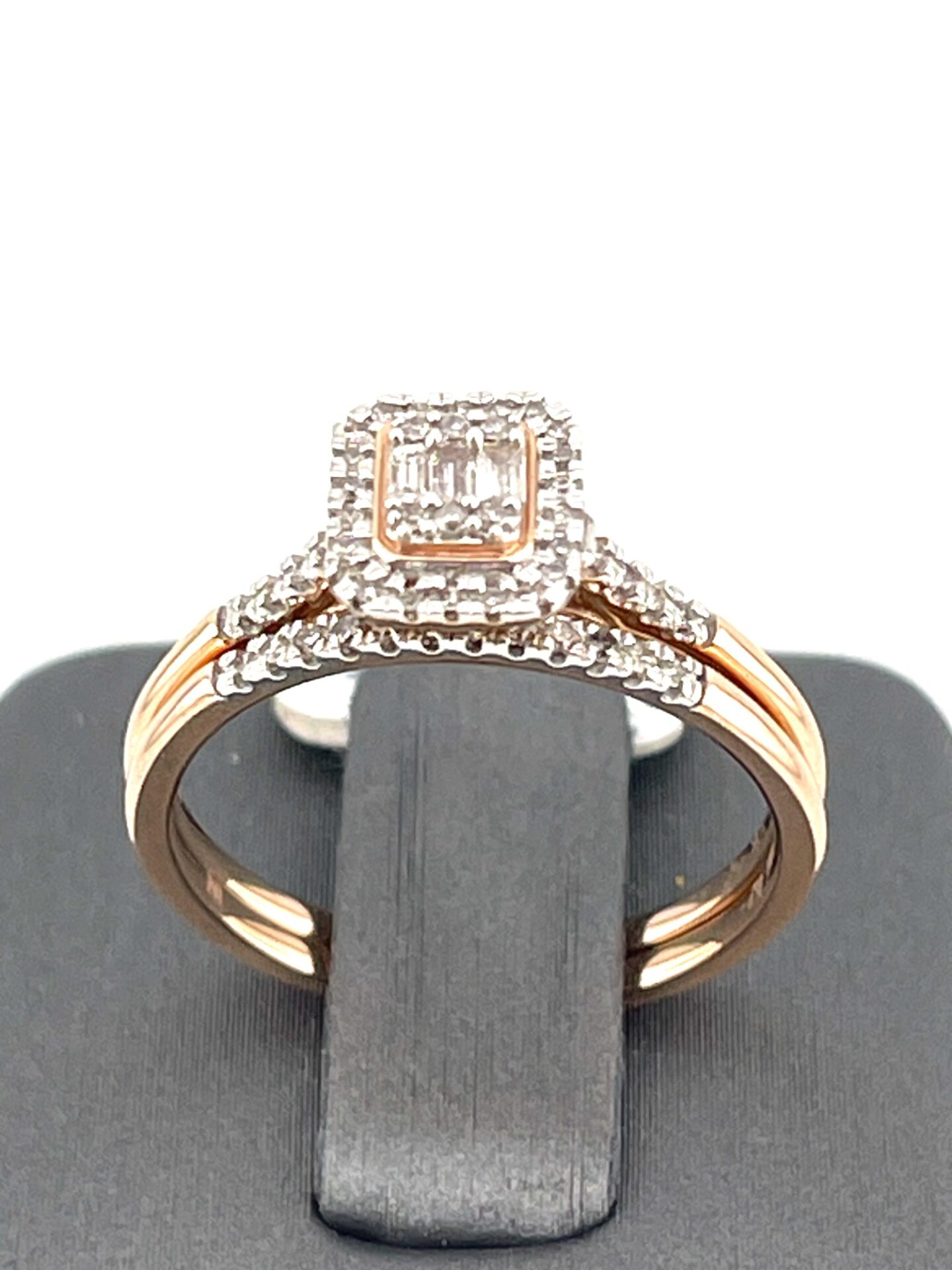 10K Rose Gold Diamond 0.25 Ct Round Ladies Ring