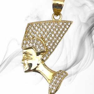 10K Yellow Gold Nefertiti Pendant