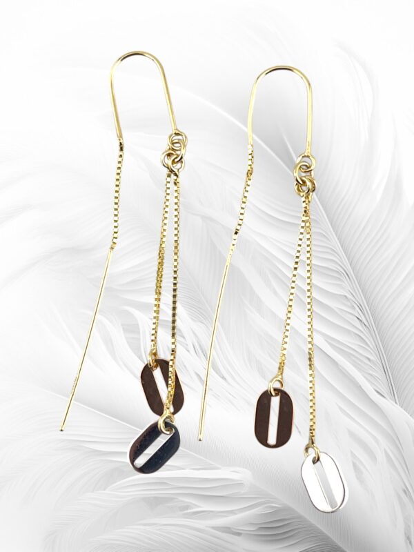 10K Yellow Gold Dangling Earrings