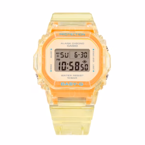 Casio G-Shock Baby-G "Summer Jam Series" Translucent Pastel Yellow / Square (BGD565SJ-9)