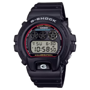 Casio G-Shock "Red Light Series" Matte Black / Red Metallic Dial (DW6900RL-1)