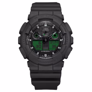 Casio G-Shock "Brain Dead Special Edition" Black / Green & Orange Dial (GA100BEG-1A)