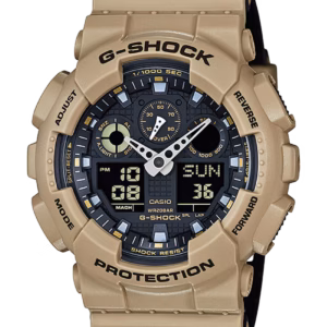 Casio G-Shock "Layered Color Band Series" Beige Gray / Black Dial (GA100L-8A)