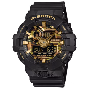 Casio G-Shock "Camouflage Dial Series" Matte Black / Metallic Camo (GA700CF-1A)