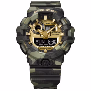 Casio G-Shock "Bold Camo Series" Green Camo / Gold Dial (GA700CMG-3A)