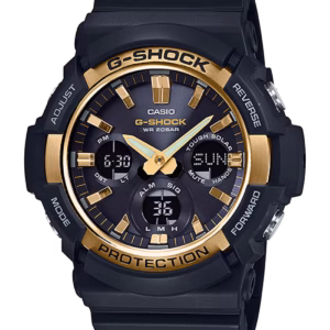 Casio G-Shock "Big Case Tough Solar" Black / Gold IP Bezel (GAS100G-1A)
