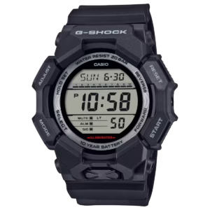 Casio G-Shock "GD-010 Series" Matte Black / Large Digital LCD Display (GD010-1)